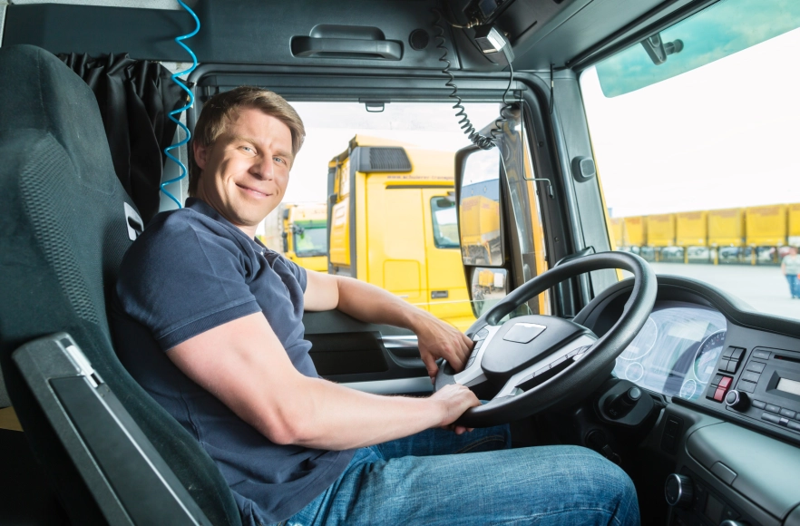 LKW-Fahrer unterwegs